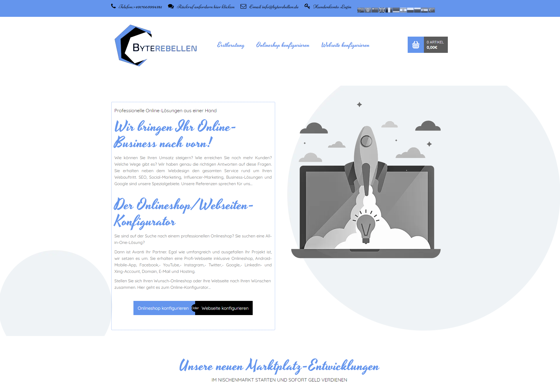 Byterebellen-Die Onlineshopschmiede für Profi-Onlineshops aus Potsdam