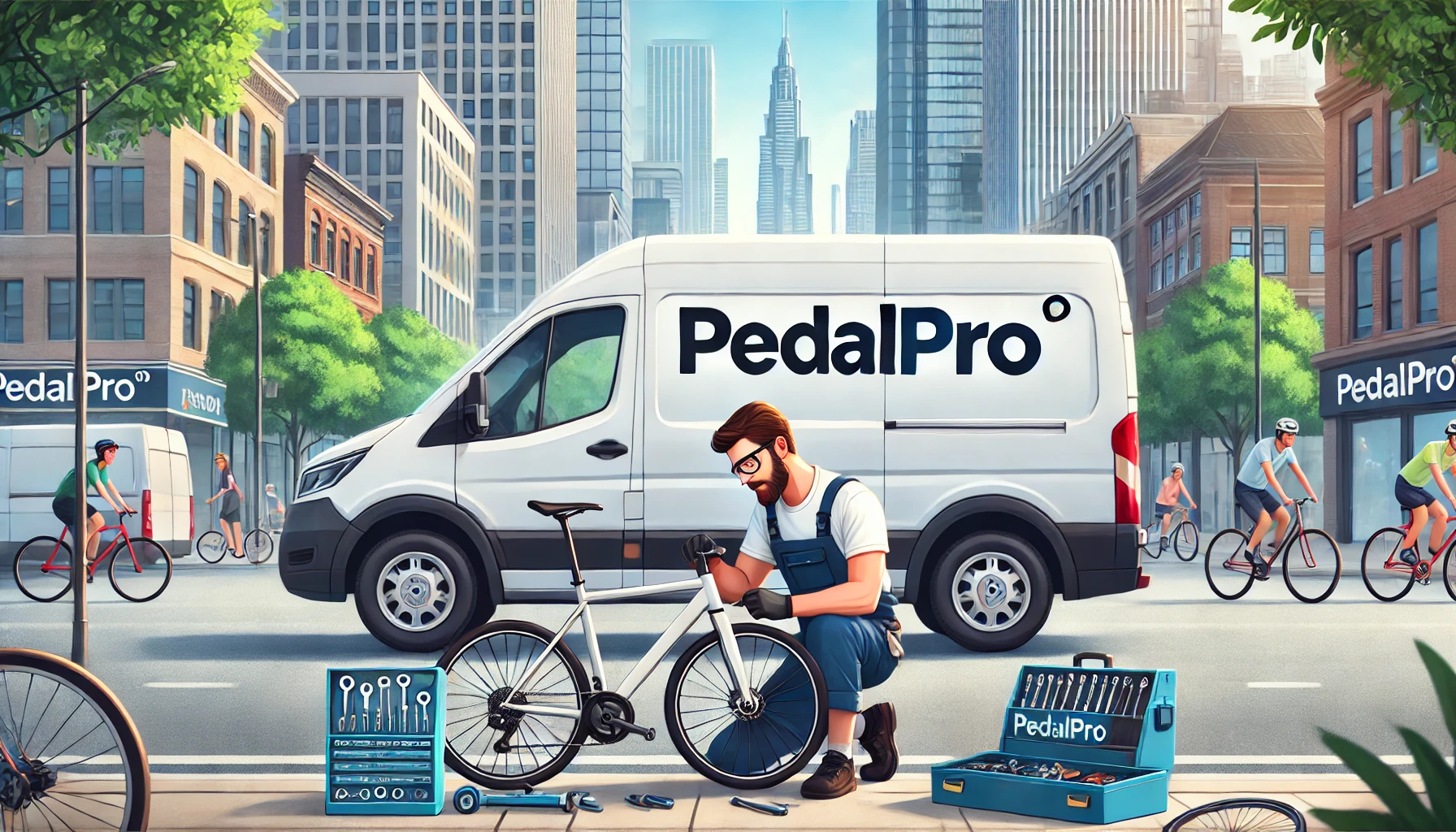 PedalPro® Geschäftsidee: mobiler Reparaturservice für Fahrräder und E-Bikes